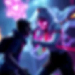 Gameplay strategy against Nurse A character in a game clashes with a ghostly figure representing Nurse, showcasing tactics to counter her skills.