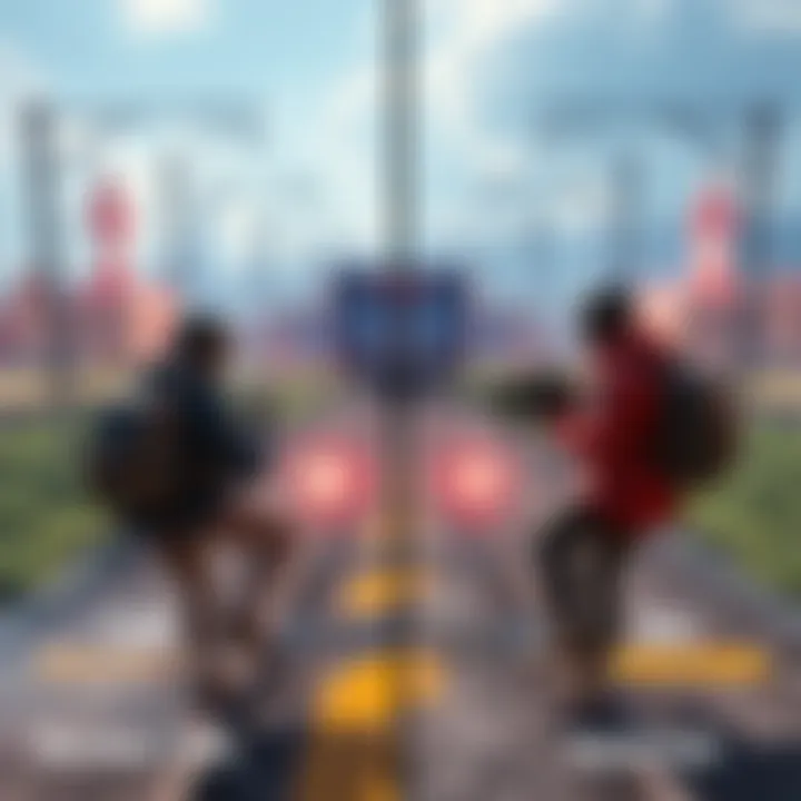 A split-screen image showing players engaged in standard path gameplay on one side and steel path gameplay on the other, highlighting the differences in style and mechanics.