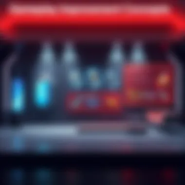 Gameplay Improvement Concepts A visual representation of suggestions for gameplay enhancements, showing a Vault, Armory, and Codex with highlighted features for better item management and interface changes.