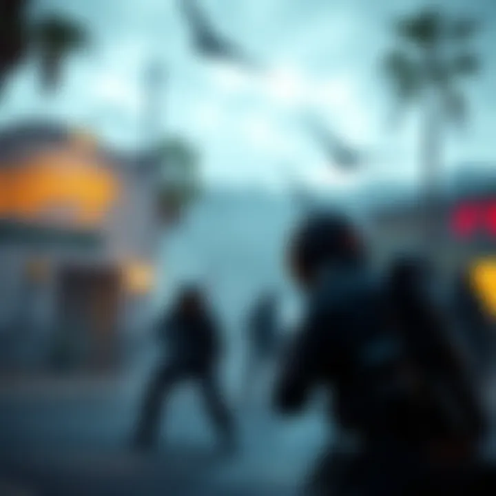 Players engage in an action-packed scene, fighting infected enemies in a California setting