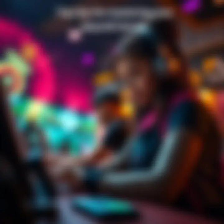 A player strategizing their moves with the character Serena in a vibrant game environment.