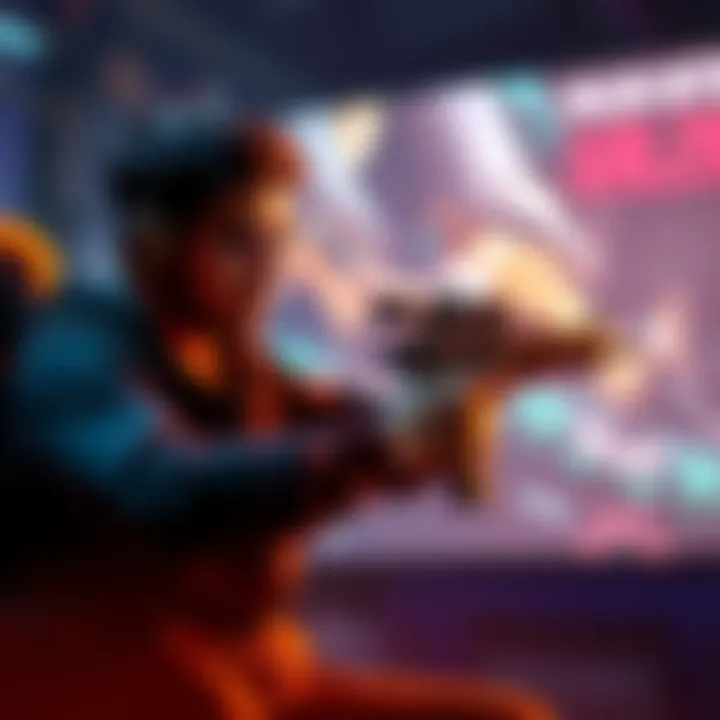 A gamer adjusting their arm position while playing Valorant to improve aim accuracy