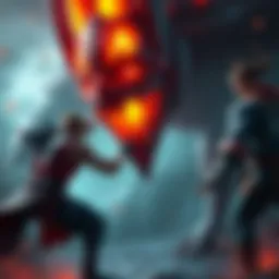 A gamer facing off against an imposing boss character named Radagon in an intense game scene, showcasing their skills and determination.
