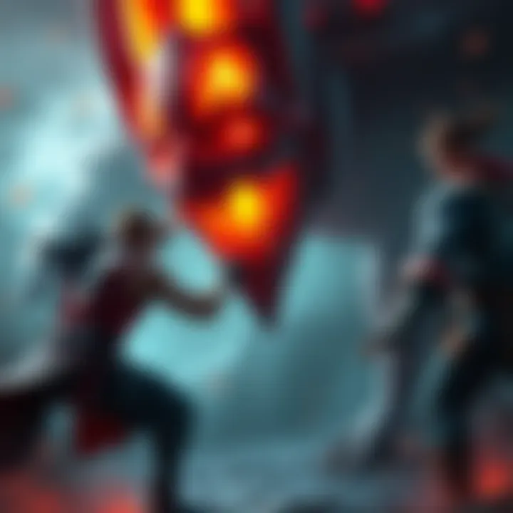 A gamer facing off against an imposing boss character named Radagon in an intense game scene, showcasing their skills and determination.