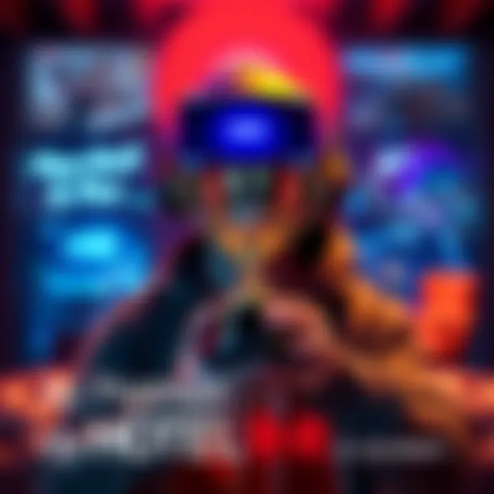 A gamer proudly holding a platinum trophy in front of a VR headset, showcasing their achievement in Hotel RnR on PSVR2