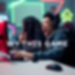 A gamer rejoicing while playing a video game on a computer, showing excitement and passion for the game.