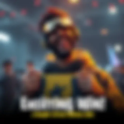 Gamer celebrating a new Winton skin A joyful gamer showing off their newly acquired Winton skin from a loot box, expressing excitement with a big smile.