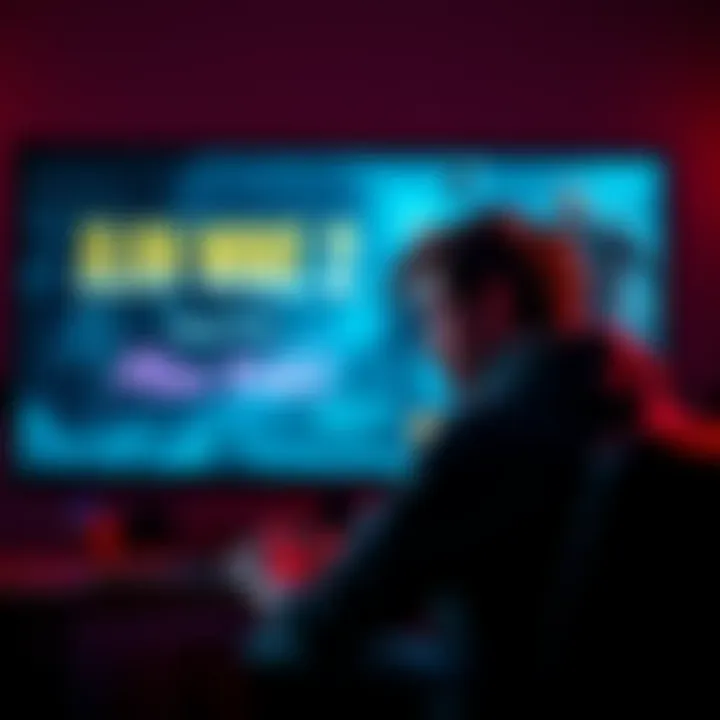 Gamer contemplating Alan Wake 2 A gamer sitting in front of a screen showing Alan Wake 2 gameplay, looking thoughtful about purchasing the game without prior experience.