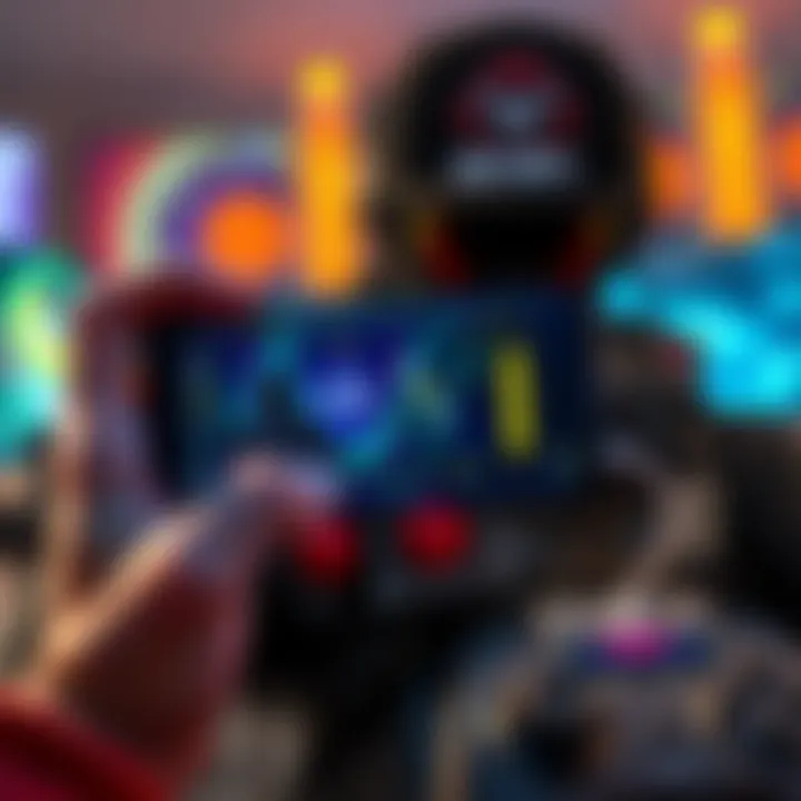 A gamer adjusting their Call of Duty Mobile HUD settings on a smartphone, focusing on right side three finger controls for accessibility.
