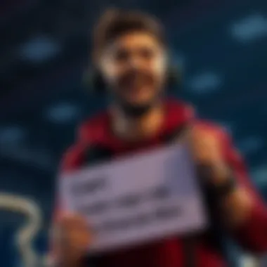 Gamer willing to trade legs for Dracula skin A passionate gamer looks excited while holding a sign about trading legs for a Dracula skin in a Netflix game