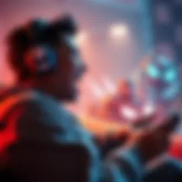 A person playing Arc Raiders on a gaming console, showing excitement and focus while immersed in the game.