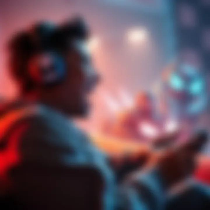 A person playing Arc Raiders on a gaming console, showing excitement and focus while immersed in the game.