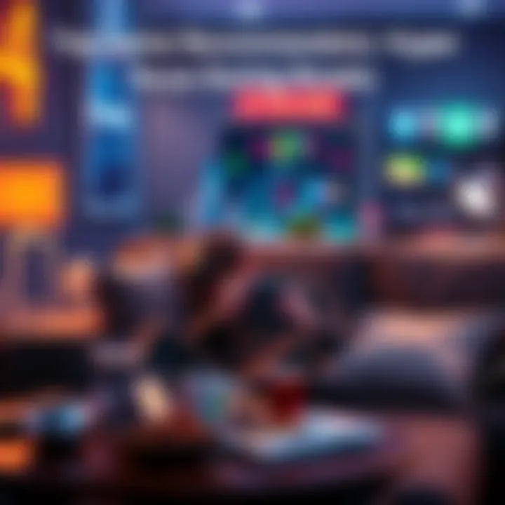 Person sitting on a couch playing video games with a controller, surrounded by snacks and drinks