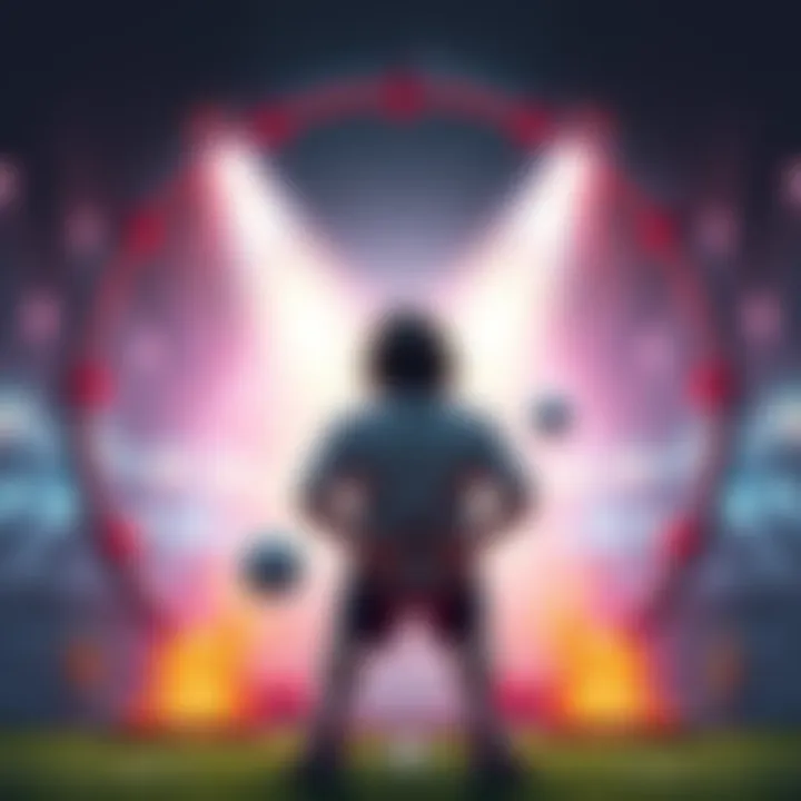 A gamer stuck in a kickoff circle due to a game crash glitch, looking frustrated