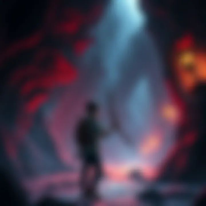 A gamer frustrated after losing runes to an archer in a dark, rocky underground area