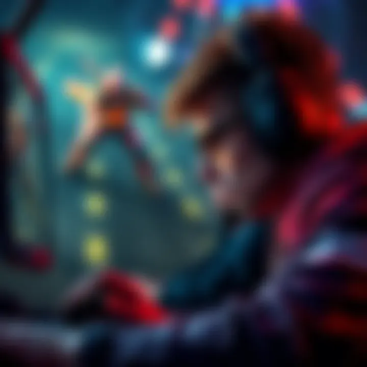 A gamer intensely focused on the screen while playing Marathon, showcasing the captivating graphics and action of the game