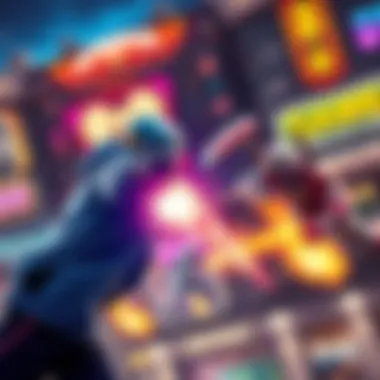 A gamer skillfully parrying an enemy attack in a vibrant game scene