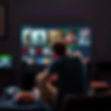 Gamer contemplating Resident Evil game choices A gamer sitting in front of a screen with Resident Evil games displayed, pondering whether to skip RE5-8 for Requiem, with game controllers and snacks around them.