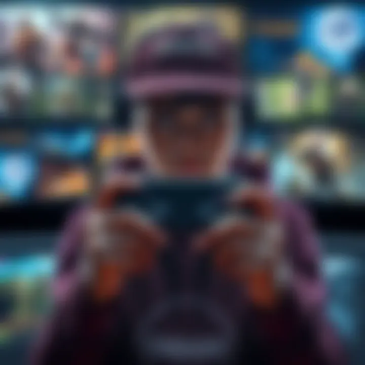 A gamer holds a controller with a sad expression, reflecting on their 300 hours in Embark, surrounded by game screenshots in the background.
