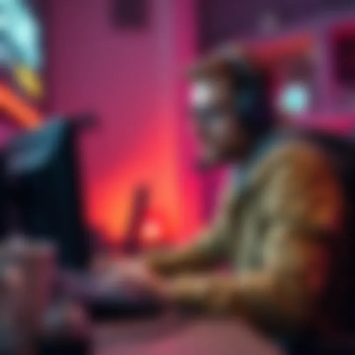 A 34-year-old gamer playing video games on a computer, inviting others to join for casual play in Warzone and Zombies.