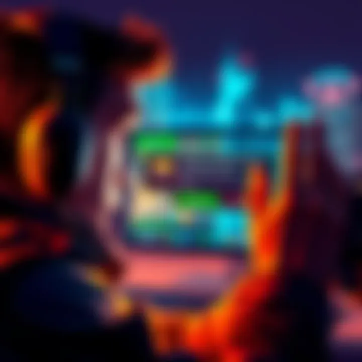 A stunned gamer looking at their screen, showing a rare game drop notification after many hours of gameplay.