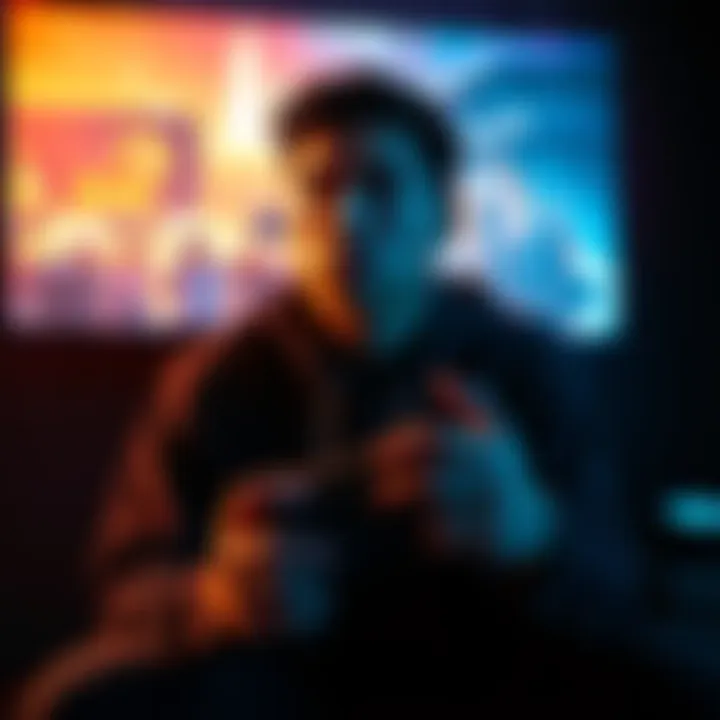 A gamer sits in front of a screen with a controller in hand, reflecting on their gaming journey after three years.