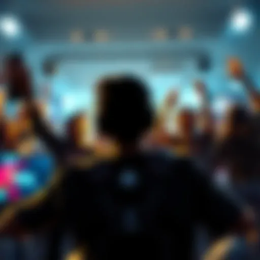 A close-up of a video game screen showing a character with 6hp left, celebrating a narrow win with friends cheering in the background.