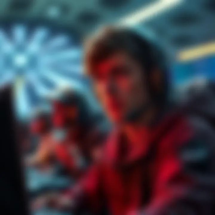 Player facing accusations in a game A gamer looks confused while being accused of throwing a grenade during a heated match, showing emotions of frustration and disbelief.