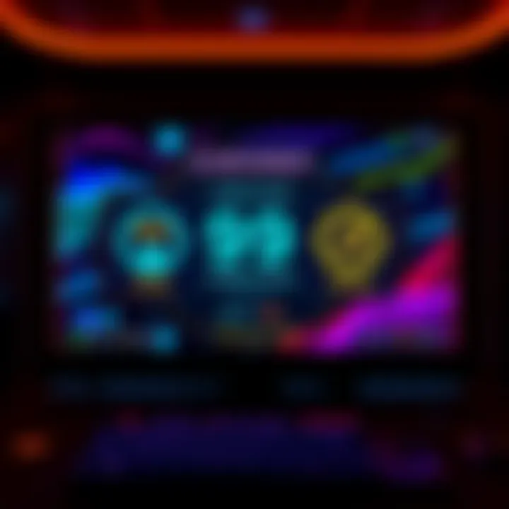 A video game achievement screen displaying 100% completion status for EL and EM games with colorful graphics.