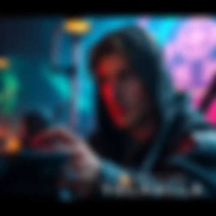 A person playing Assassin's Creed Valhalla with a focused expression, showcasing the game's vibrant graphics and engaging world.