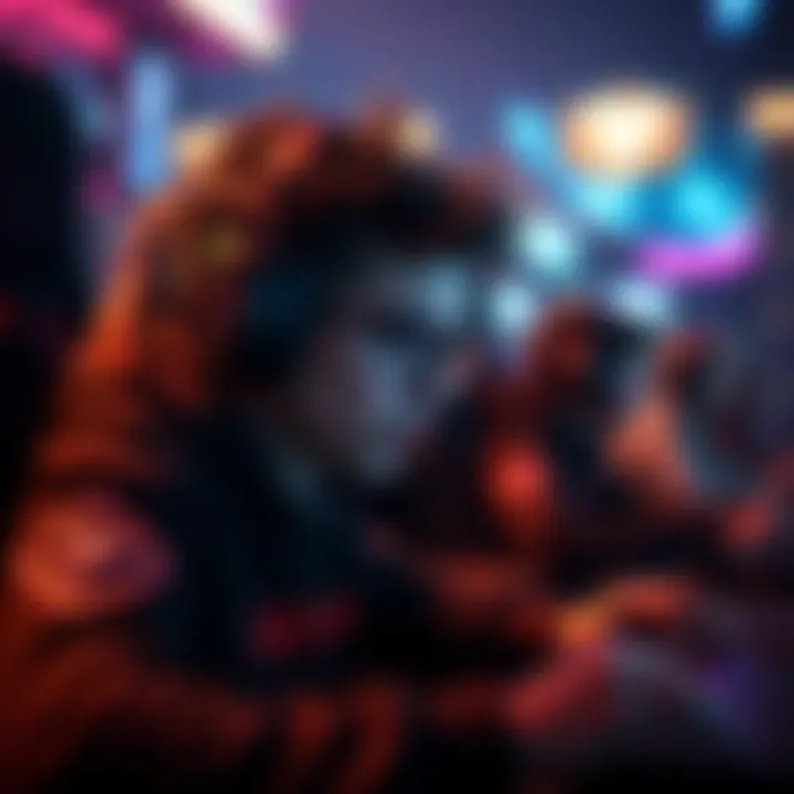Player avoiding smurfs in ranked match A gamer focused on avoiding smurf accounts during an online match, showing intense concentration and determination