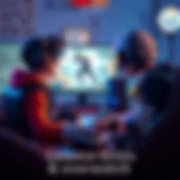 A gamer sits at a desk with two gaming controllers, one for Marvel Rival and the other for Overwatch, looking focused on the screen