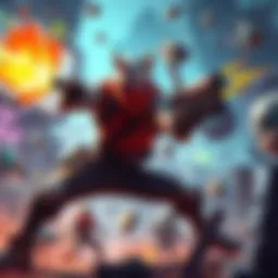 A gamer character battling against garms that frequently spam grab, showcasing an intense gaming scene with action and strategy.