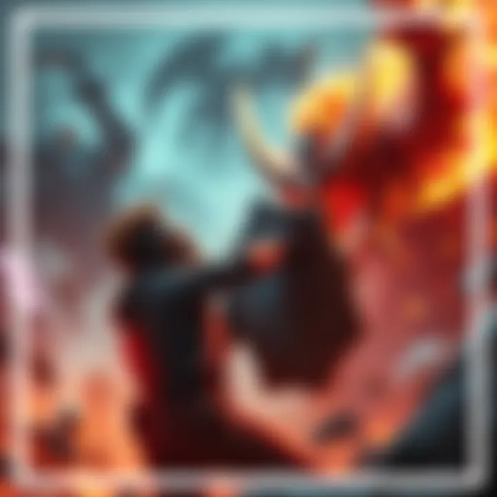 A gamer battles a powerful boss, deciding to abandon their shield in a moment of high tension, showcasing a dramatic clash of strategy and survival.