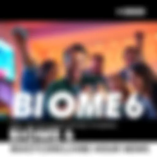 Gamer Celebrates Completing Biome 6 A happy gamer smiling with a gaming controller in hand, surrounded by family members, enjoying a moment of celebration after finishing Biome 6.