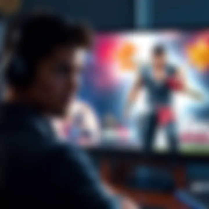 Gamer choosing between two games A gamer looks at a screen displaying characters from Dynasty Warriors and Yakuza 0: Director's Cut, contemplating their next game choice.