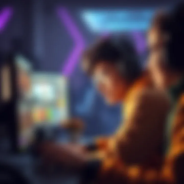 Player completing class challenges in a console game A gamer focused on the screen, achieving a challenge in a console game with excitement