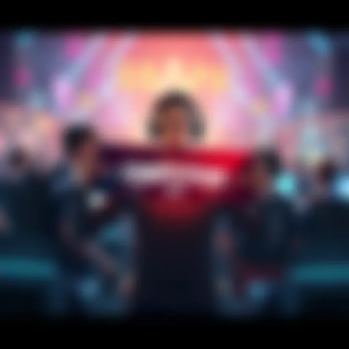 Gamer showcasing Competitor Level A gamer proudly displaying their Competitor Level amidst a group of players discussing the Death Wave phenomenon in gaming culture