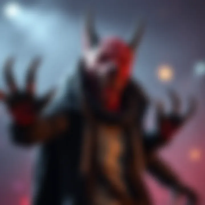 A gamer joyfully poses with a Bloodhound Fang and claws after finishing a FromSoftware game for the first time, showcasing their unique playstyle.