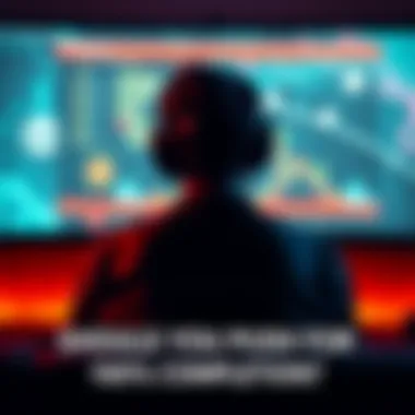 A gamer sits in front of a screen, pondering whether to push for 100% game completion, with a partially filled progress bar visible.