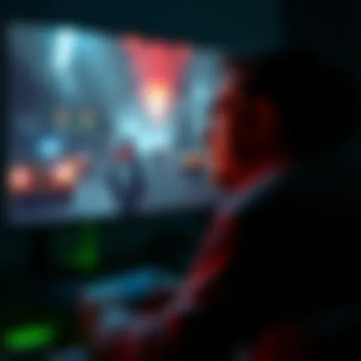 A person sitting in front of a screen, looking thoughtful while considering playing Alan Wake I and II, with a game controller in hand.
