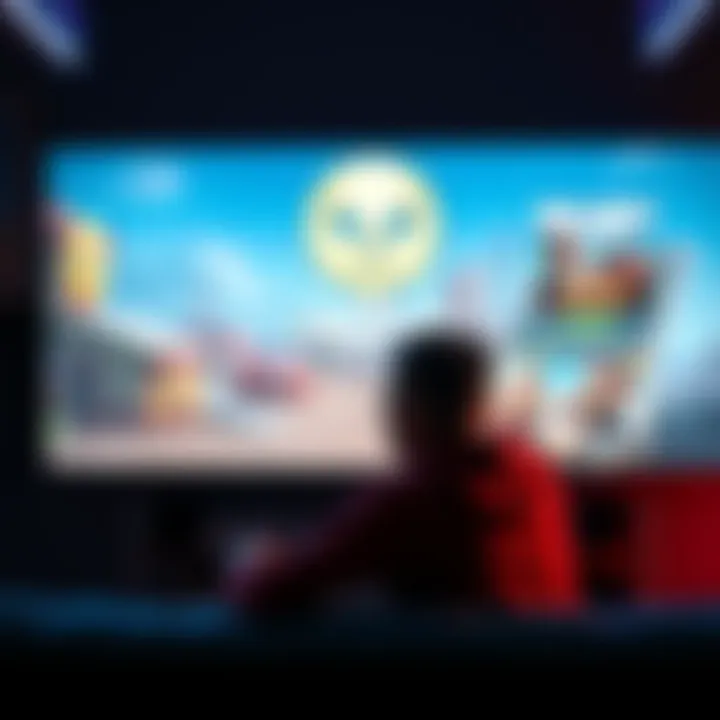 A gamer sitting in front of a screen, reflecting on new game choices after completing Crimson Desert, with game posters in the background.