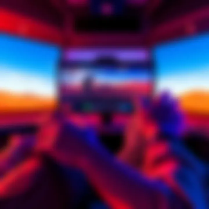 A gamer actively engaged in playing Crimson Desert, showcasing the unique control setup on their screen.