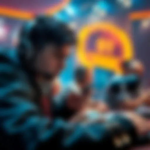 A gamer looking frustrated while playing a card game, with a focus on their deck of cards and a new card named Scream in hand.