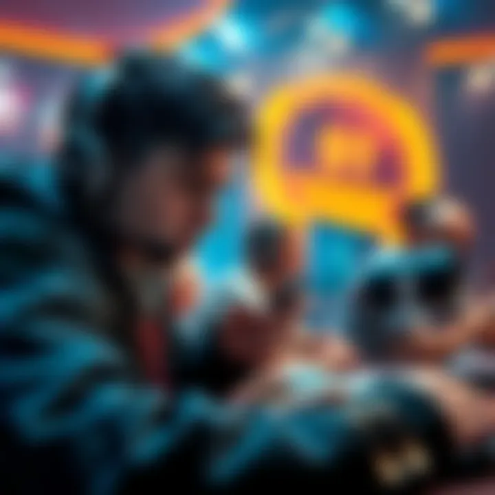 A gamer looking frustrated while playing a card game, with a focus on their deck of cards and a new card named Scream in hand.