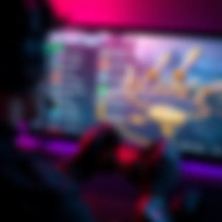 Gamer exploring directory feature A player looking at a directory tool on their gaming interface, realizing its potential to streamline gameplay.