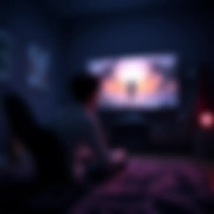 A gamer sitting in a dimly lit room, staring at a screen with Destiny 2 gameplay, showing disappointment over not completing a raid.
