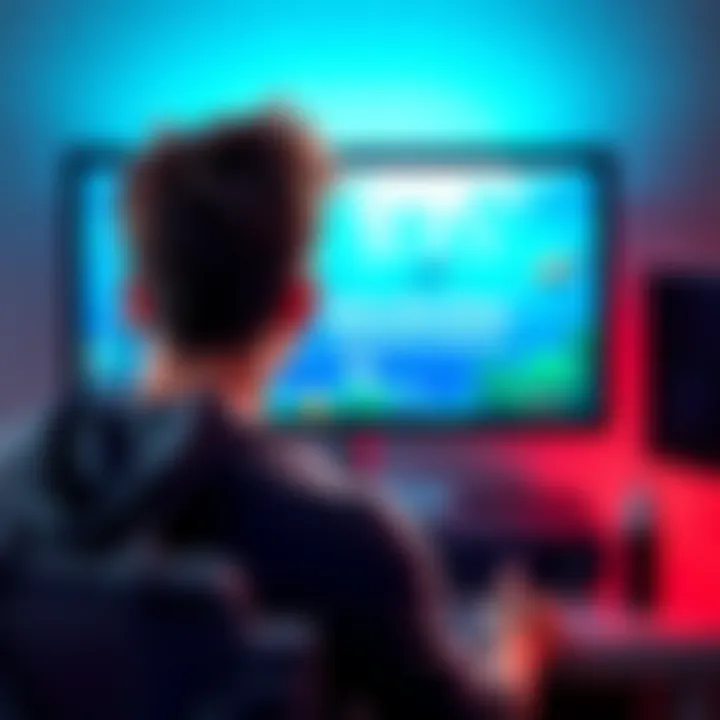 A gamer looking frustrated in front of a computer screen showing the game Dave the Diver with a 'Subscription Required' message