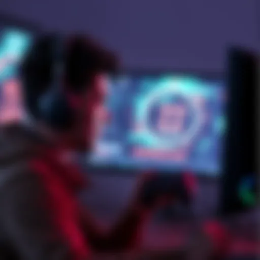 A gamer looking frustrated at their computer screen where a game download is stuck at 22 seconds remaining