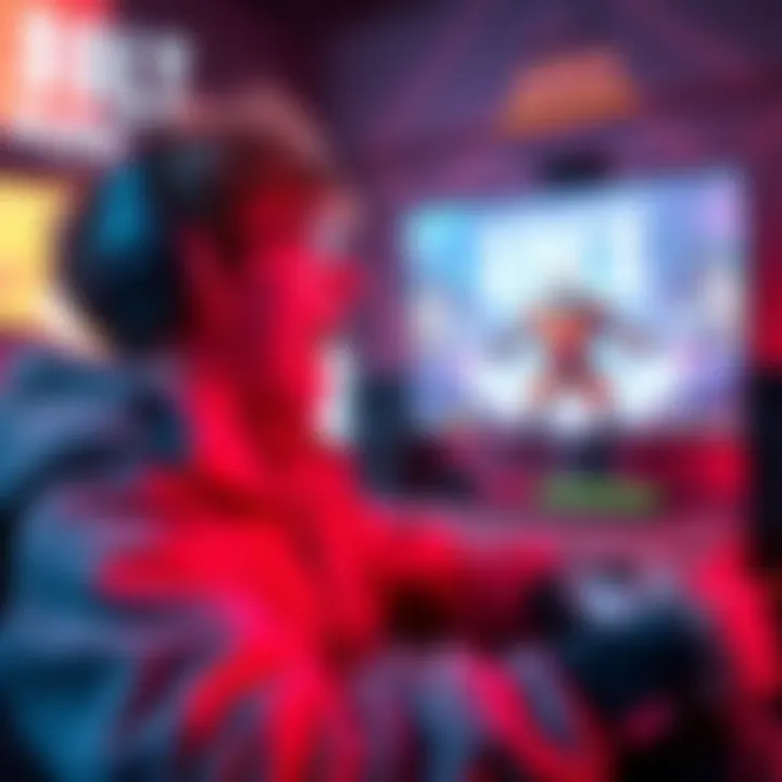 A gamer excitedly playing Apex with Bot Royale on the screen, showcasing their renewed passion for the game.